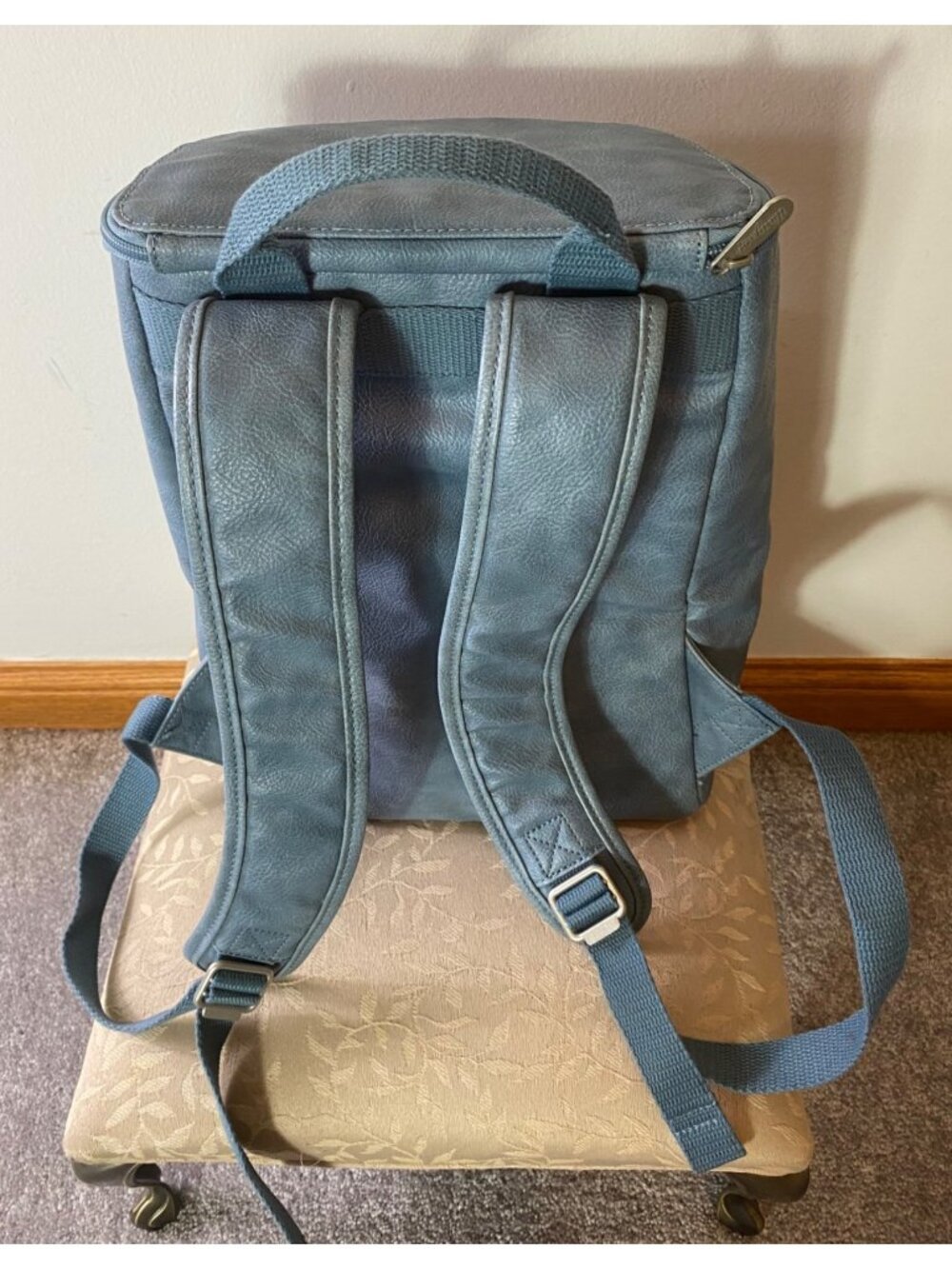 Thirty-One Blue Backpack Thermal Cooler Koala Embroidery - Picture 2 of 6